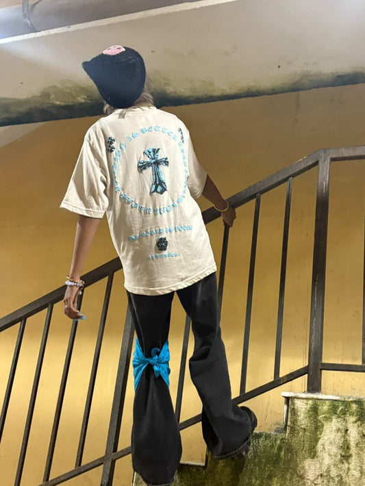 ETERNAL BLUE OVERSIZED TSHIRT