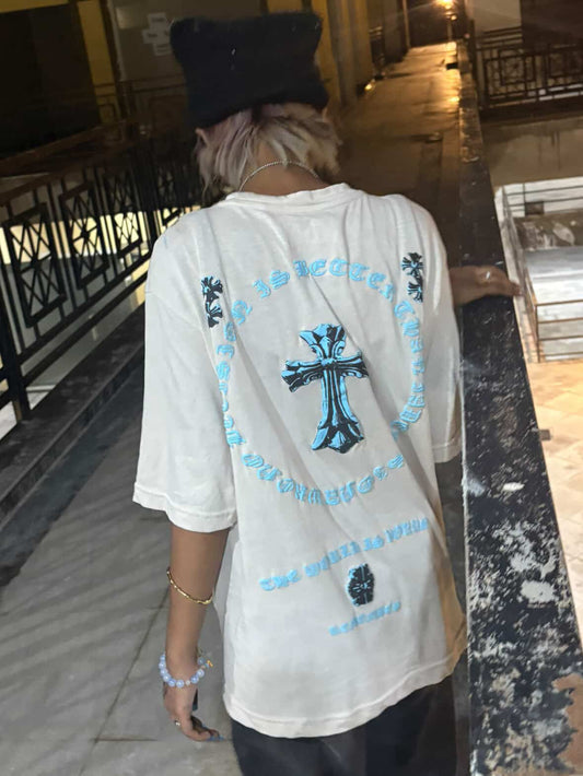 ETERNAL BLUE OVERSIZED TSHIRT